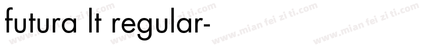 futura lt regular字体转换
